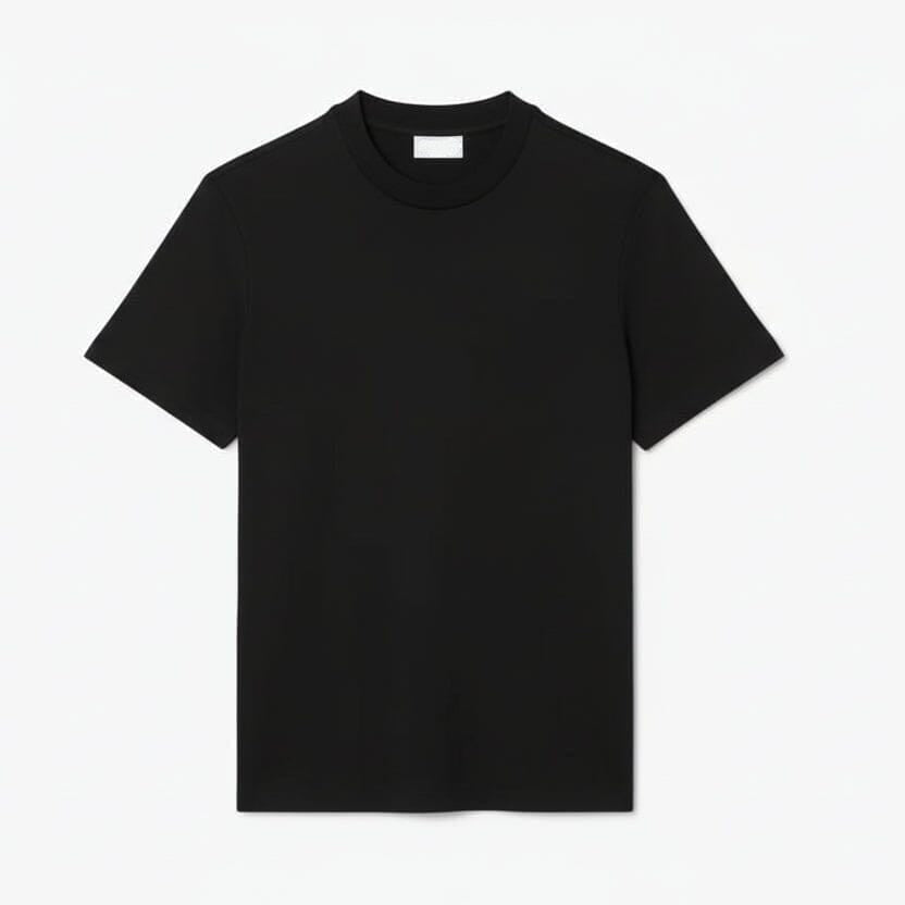 Jacquard Piqué T-SHIRT Mit Markenschriftzug