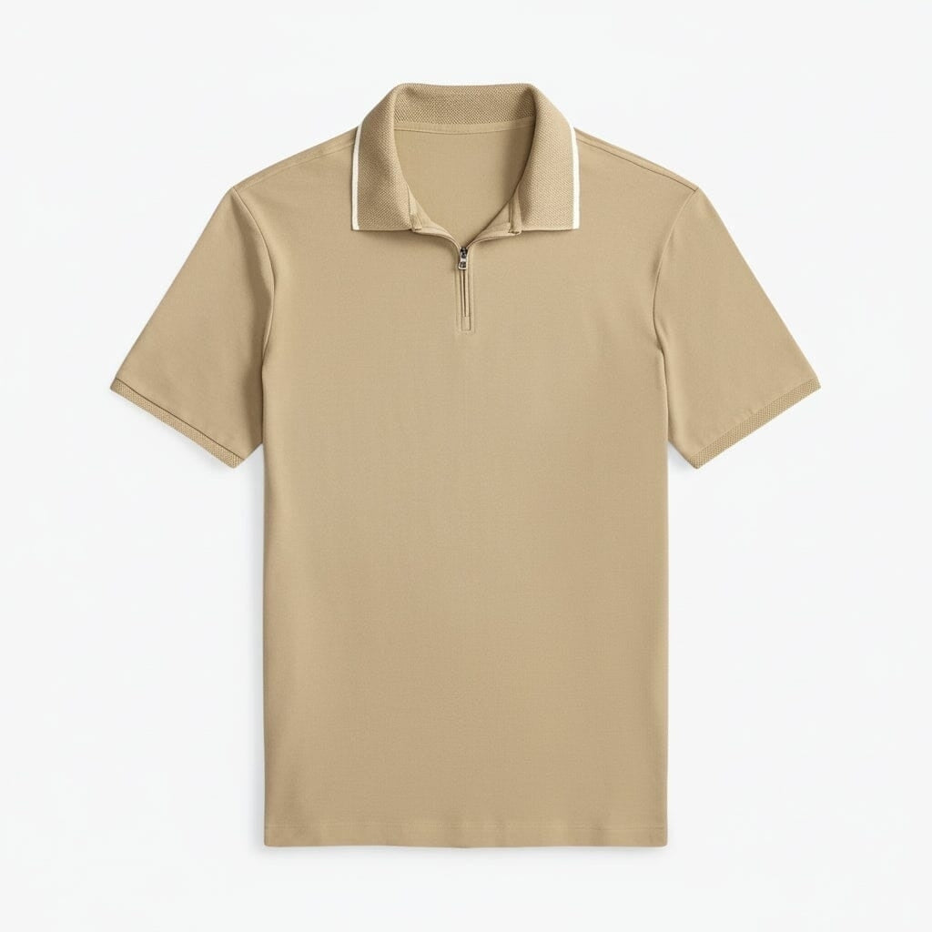 Classic Fit Stretch Mesh Poloshirt
