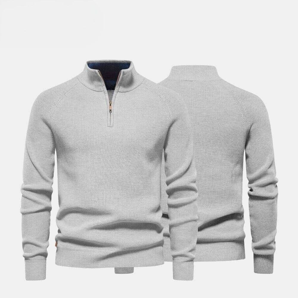 Modern Rundhals-Strickpullover