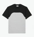 Baumwoll-Jersey T-SHIRT Mit Colour-Block Design