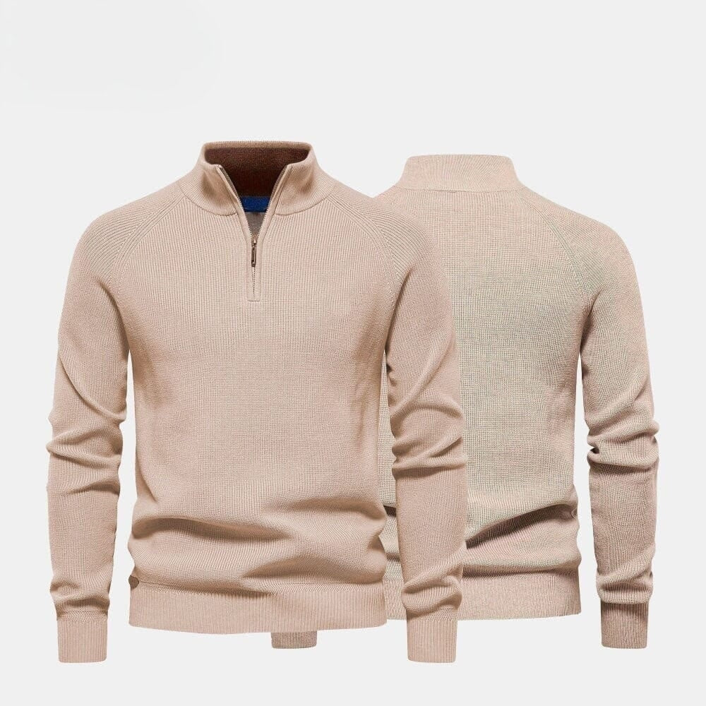 Modern Rundhals-Strickpullover