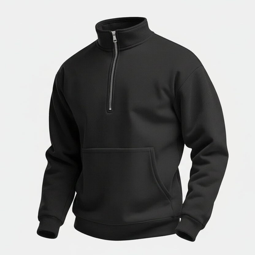 Pullover Mit Halbem Reißverschluss