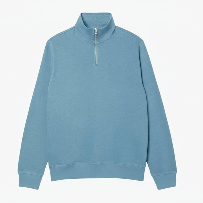 Sweatshirt Mit Reißverschluss Und Hohem Kragen
