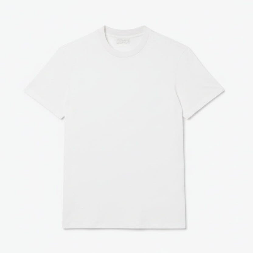 Jacquard Piqué T-SHIRT Mit Markenschriftzug