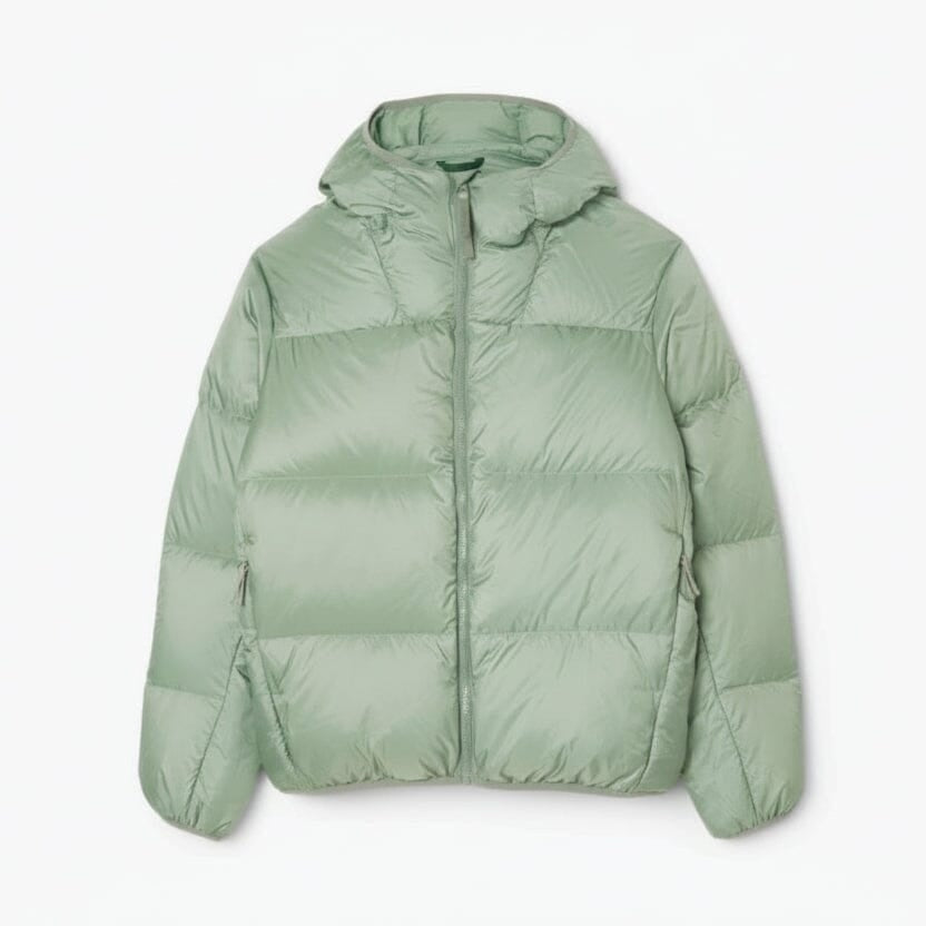 Kurze Wasserabweisende Daunenjacke Mit Kapuze