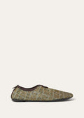 Flacher Slipper Floaty Damen - Light Olive/burnt Orange