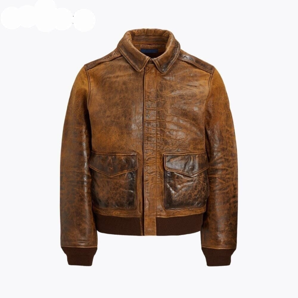 Leder-Fliegerjacke