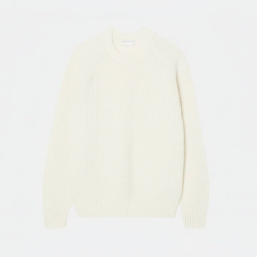 Dicker Pullover Aus Gekämmter Wolle Mit Rundhalsausschnitt