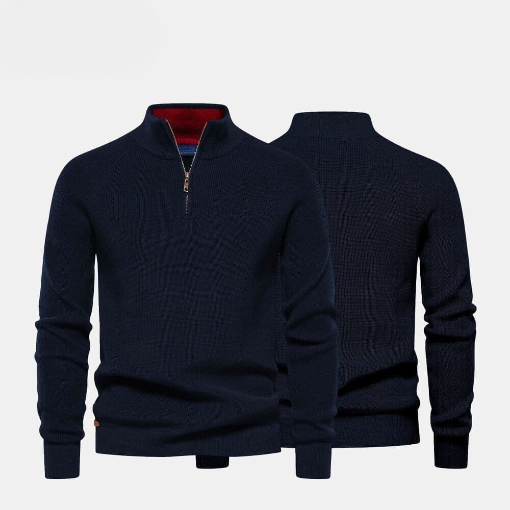Modern Rundhals-Strickpullover