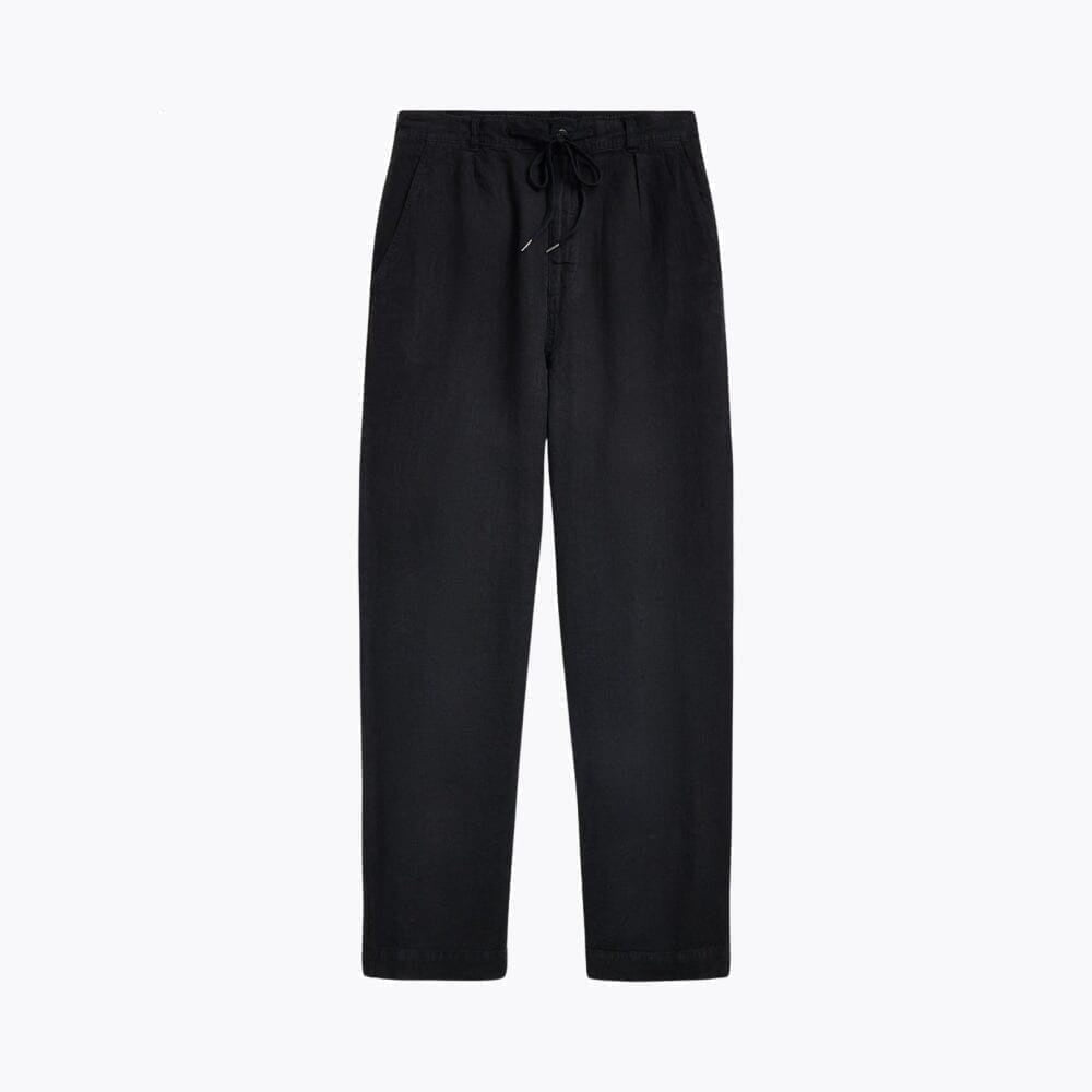 Lateef Relaxed Fit Leinen-Hose Mit Falten