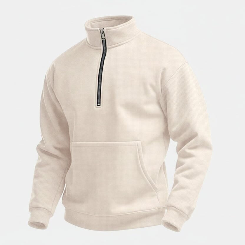 Pullover Mit Halbem Reißverschluss
