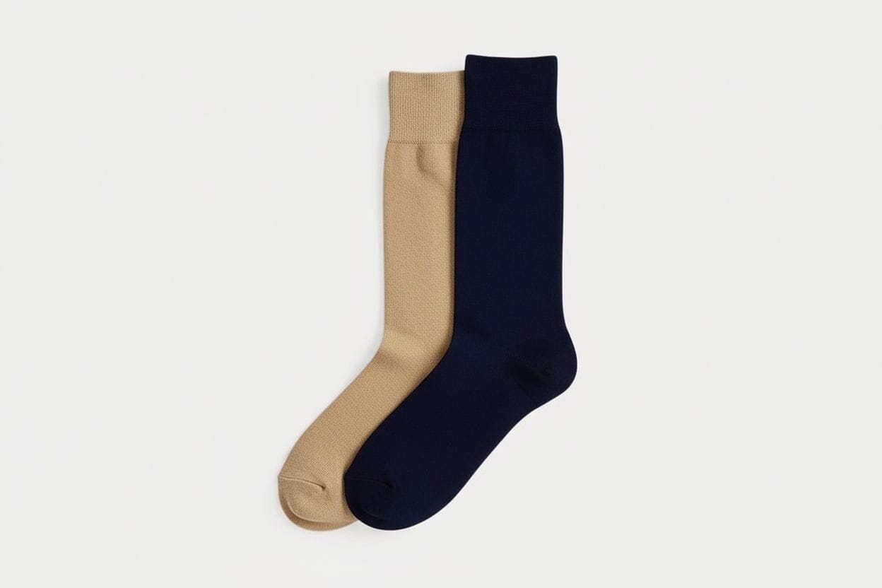 Polo Bear Anzugsocken 2er-Pack Vahler Marineblau/Kamel 