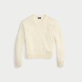 Polo Bear Baumwoll-Pullover Mit Rundhalsausschnitt Vahler Pergament Creme S 