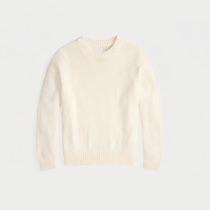 Polo Bear Baumwoll-Pullover Mit Rundhalsausschnitt Vahler Weiß S 