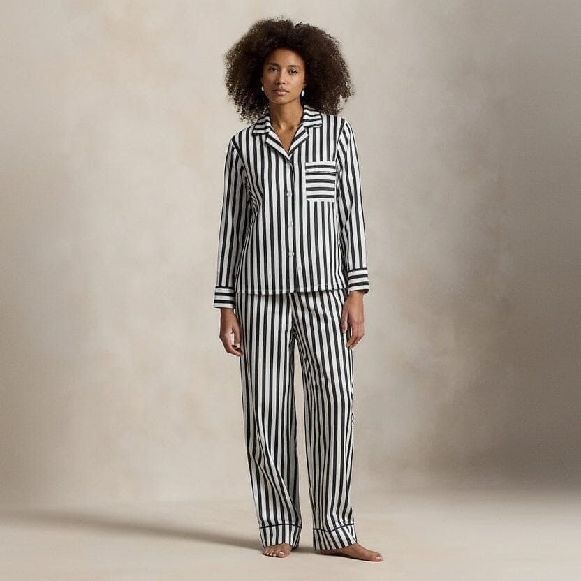 Polo Bear Baumwoll-Sateen Pyjama-Set Vahler 
