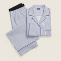 Polo Bear Baumwoll-Sateen Pyjama-Set Vahler Schneeweiß Blau S 