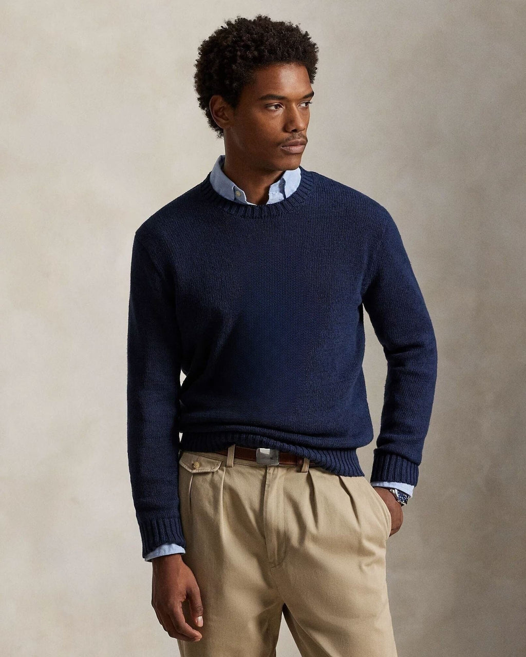 Polo Bear Baumwolle-Leinen Pullover Vahler 