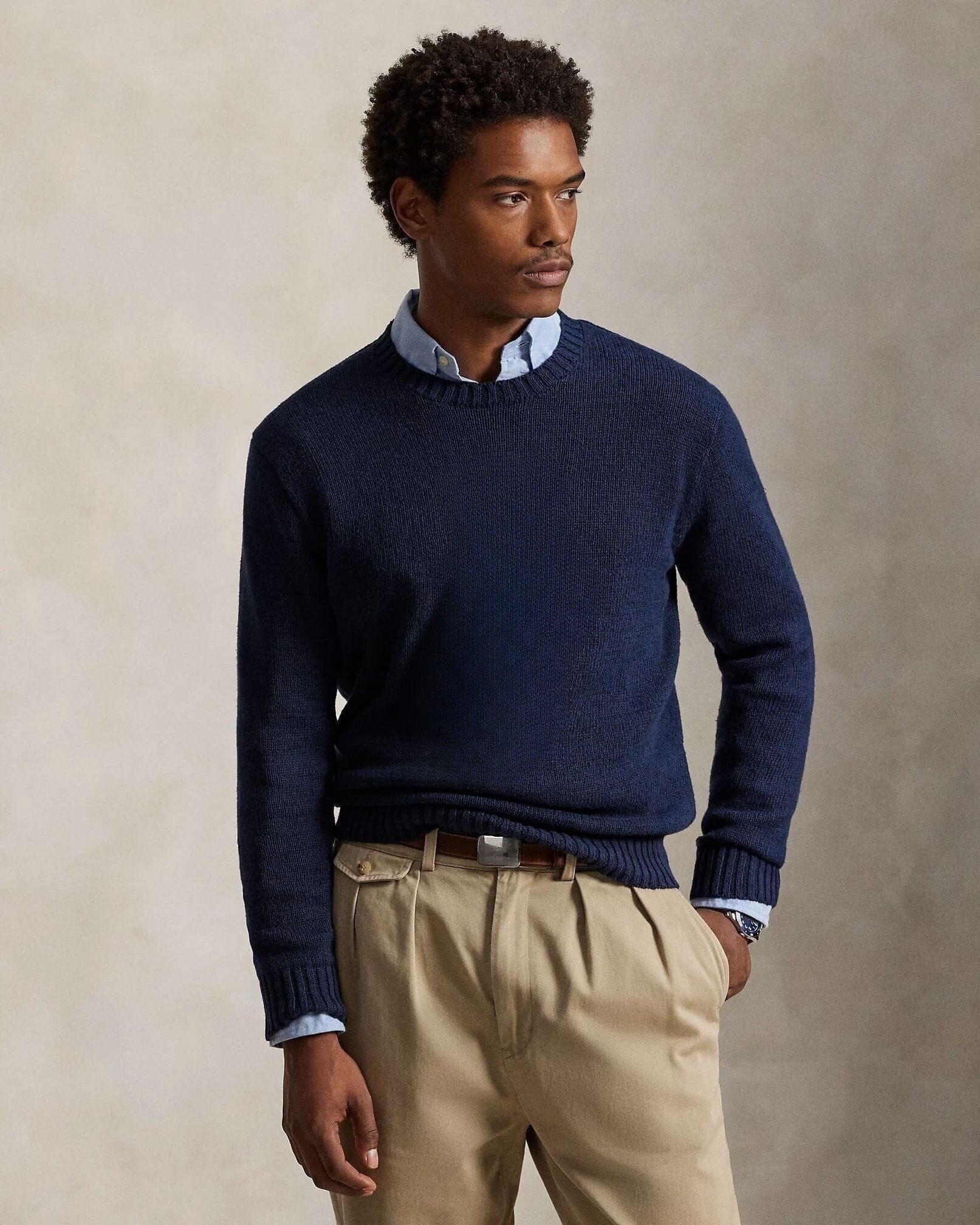 Polo Bear Baumwolle-Leinen Pullover Vahler 