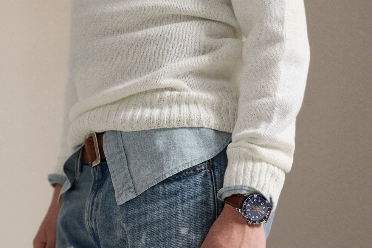 Polo Bear Baumwolle-Leinen Pullover Vahler 