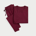 Polo Bear Jersey Schlafanzug-Set Vahler Klassisches Weinrot S 