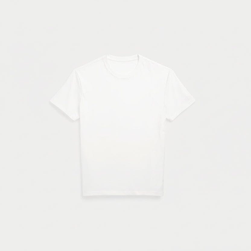 Polo Bear Jersey T-SHIRT in Classic Fit Vahler Deckwash Weiß S 