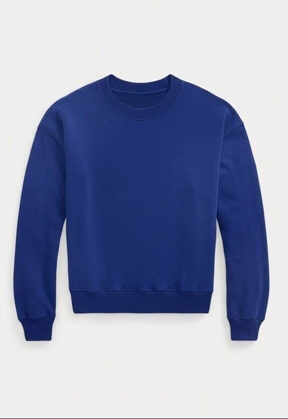 Polo Bear Leichtes Fleece Rundhals-Sweatshirt Vahler Yacht Blau S 