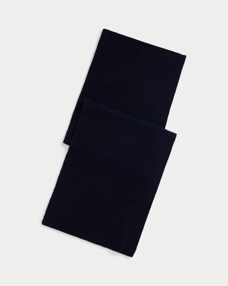 Polo Bear Strickschal Vahler Polo Schwarz 
