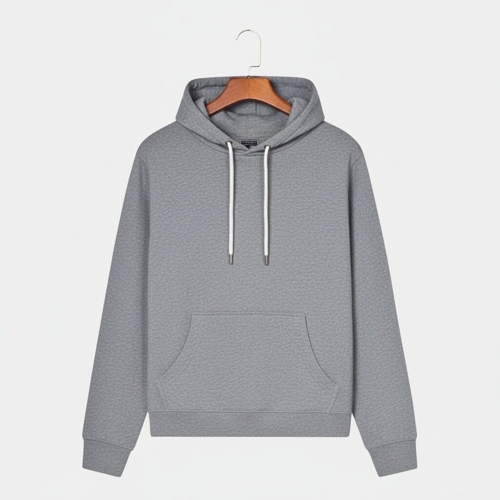 Premium Baumwoll-Hoodie Vahler Hellgrau S 
