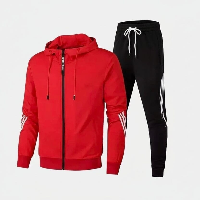 Premium Baumwoll-Hoodie Vahler Rot S 