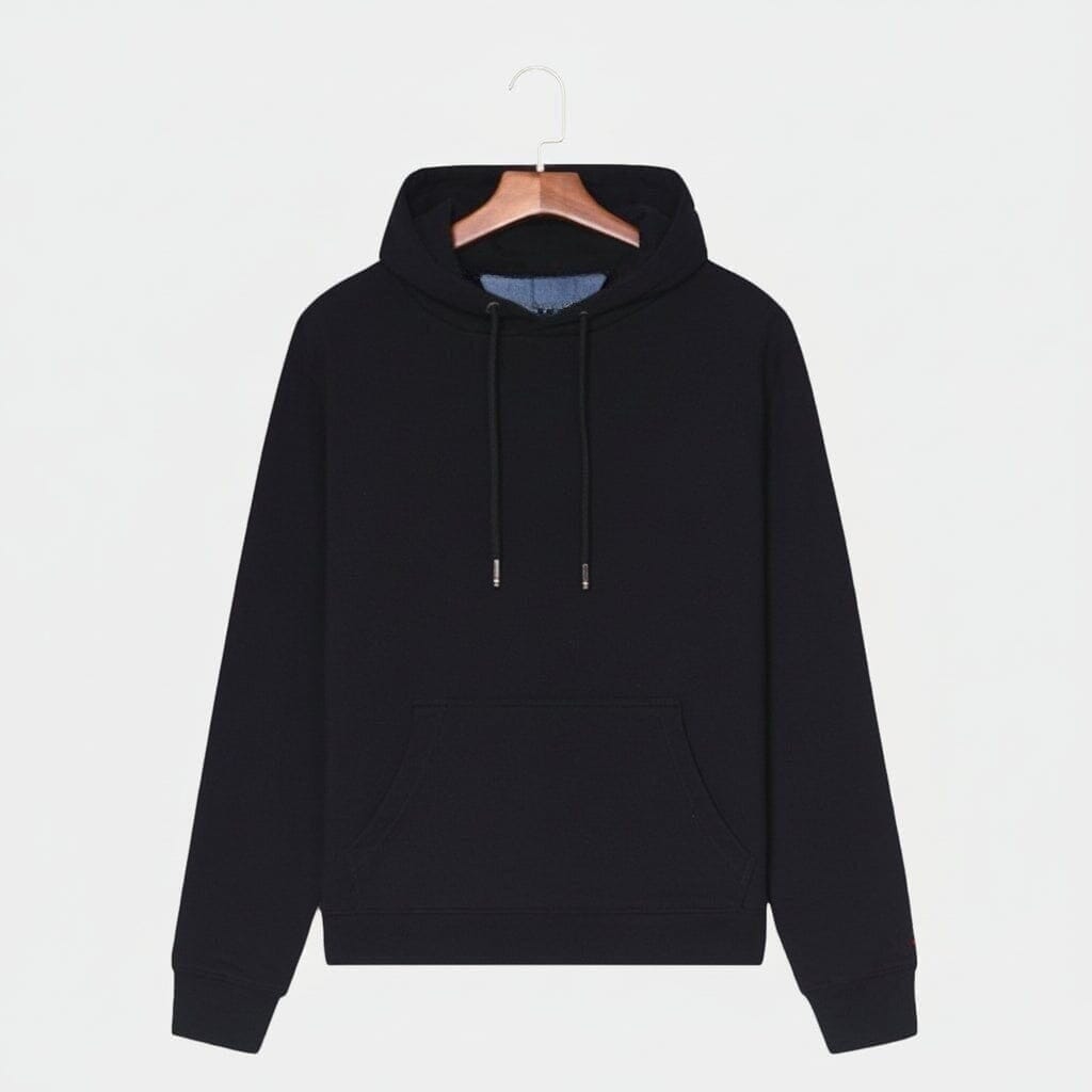 Premium Baumwoll-Hoodie Vahler Schwarz S 