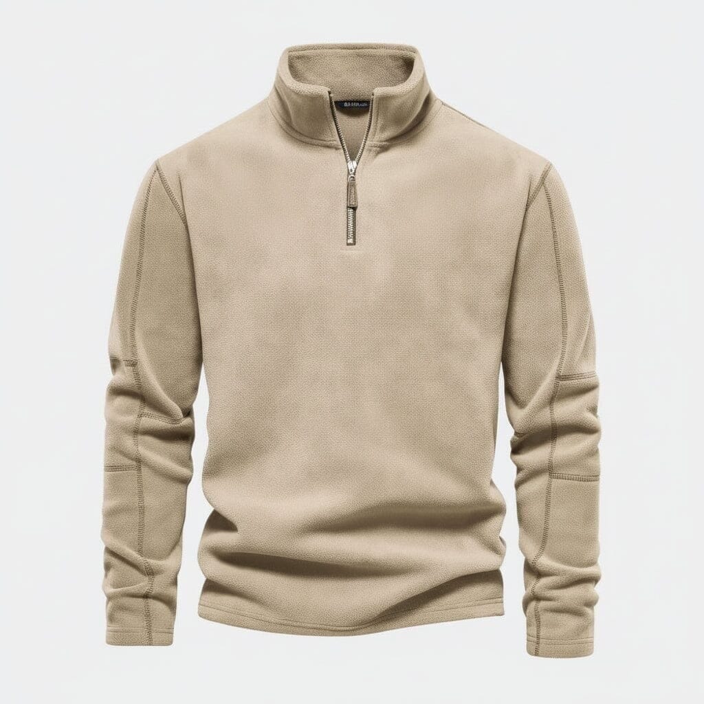 Prestige Zopfmuster Wollpullover Vahler Beige S 
