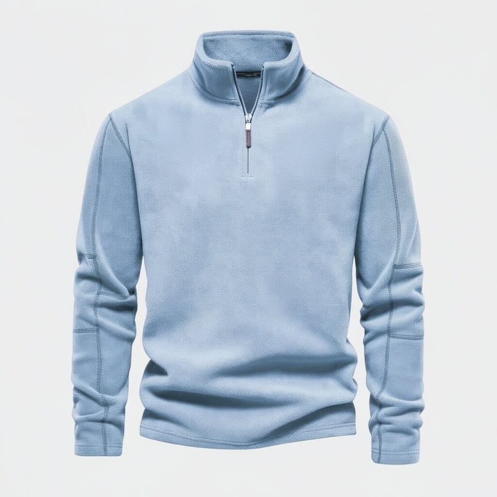 Prestige Zopfmuster Wollpullover Vahler Hellblau S 