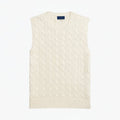 Pullunder Aus Baumwolle Mit Zopfmuster Vahler Creme S 
