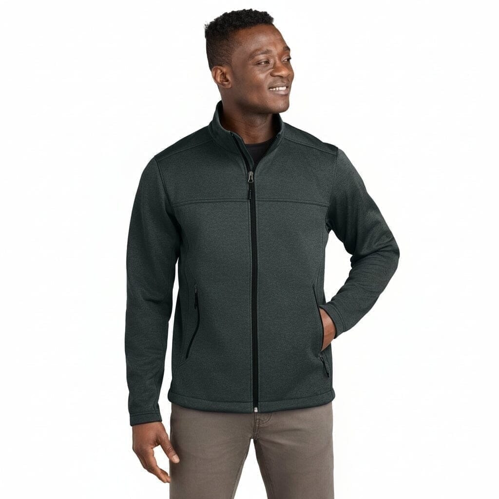Ridgewall Softshell-Jacke Mit Brust-Logo Vahler Dunkelgrau Meliert S 