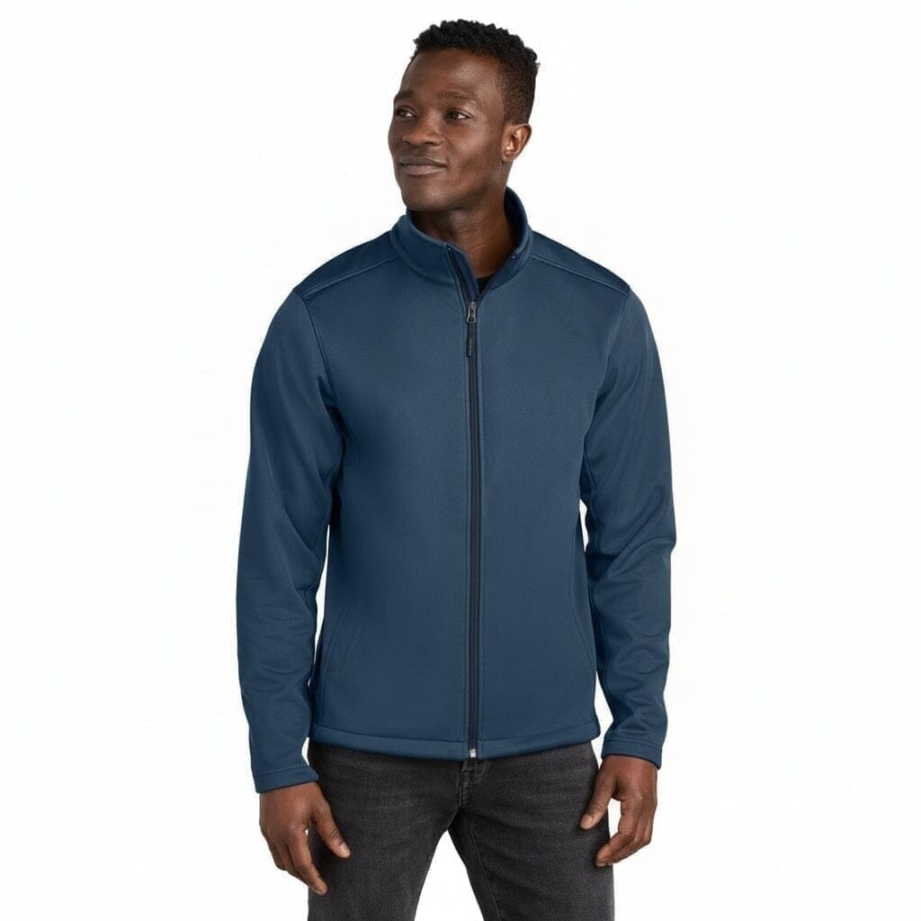 Ridgewall Softshell-Jacke Mit Brust-Logo Vahler Schattenblau S 