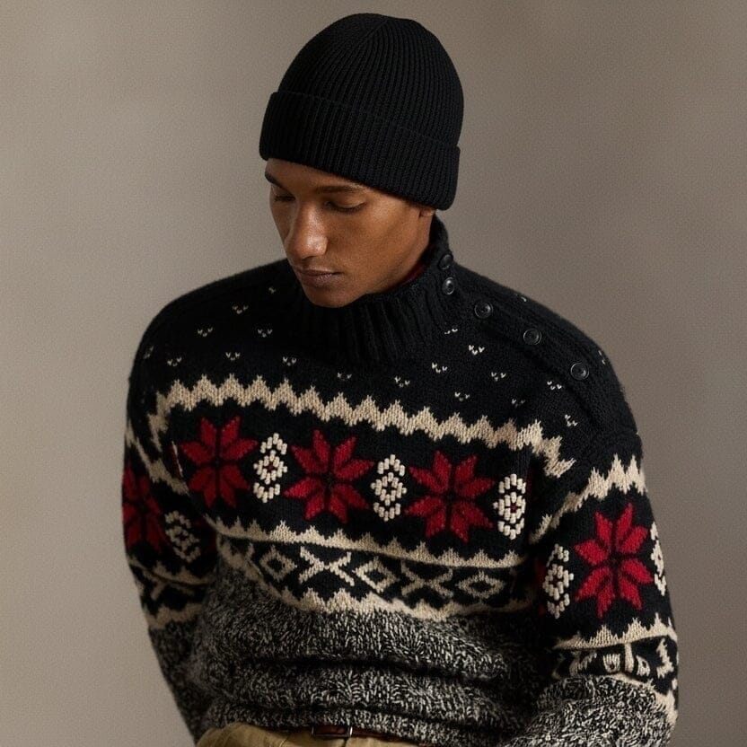 Rippstrickmütze Mit Polo Bear Vahler 