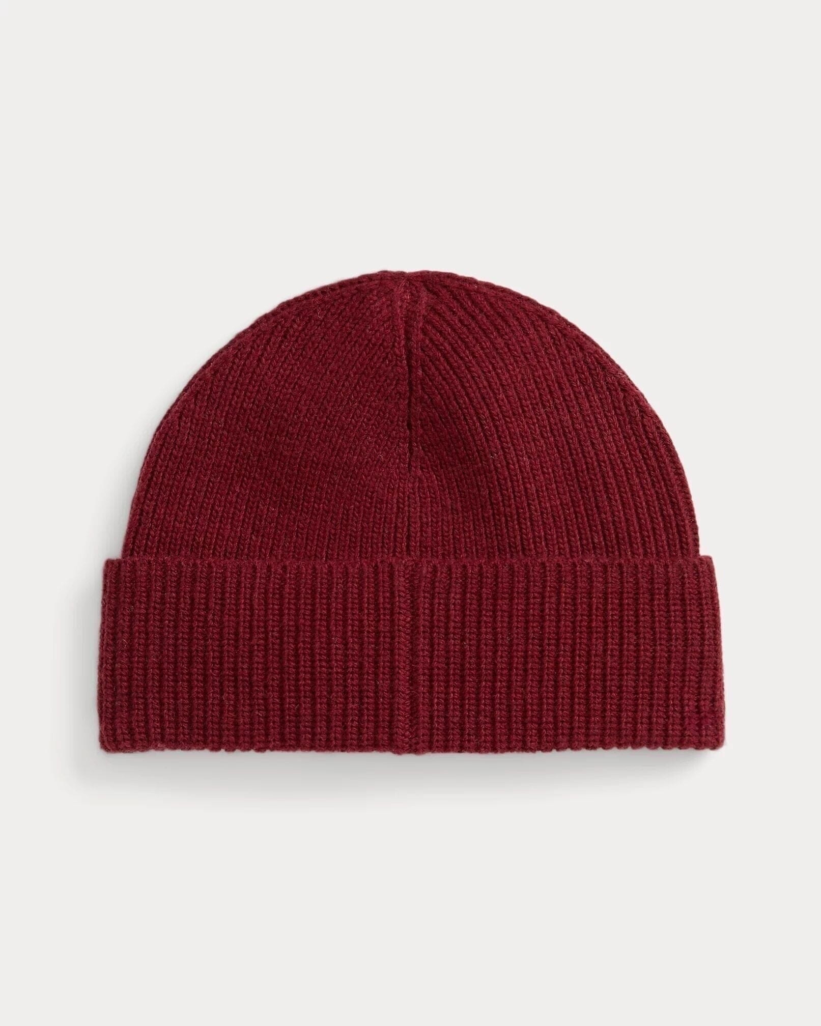 Rippstrickmütze Mit Polo Bear Vahler Feiertagsrot 
