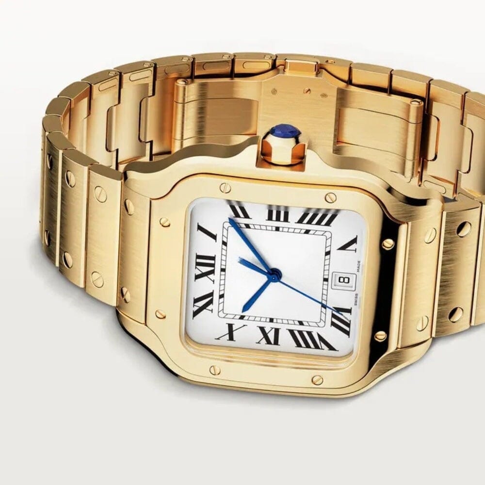 Santos Gold Herrenuhr Vahler 