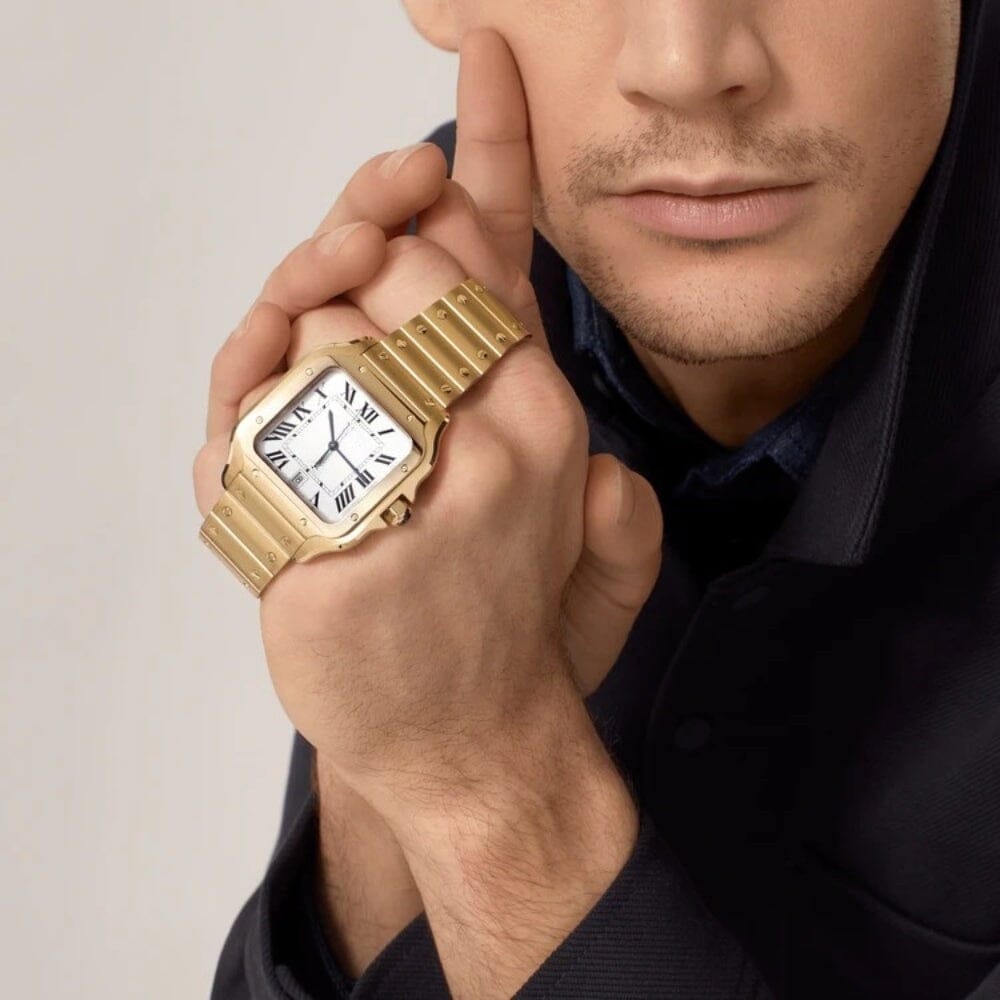 Santos Gold Herrenuhr Vahler 