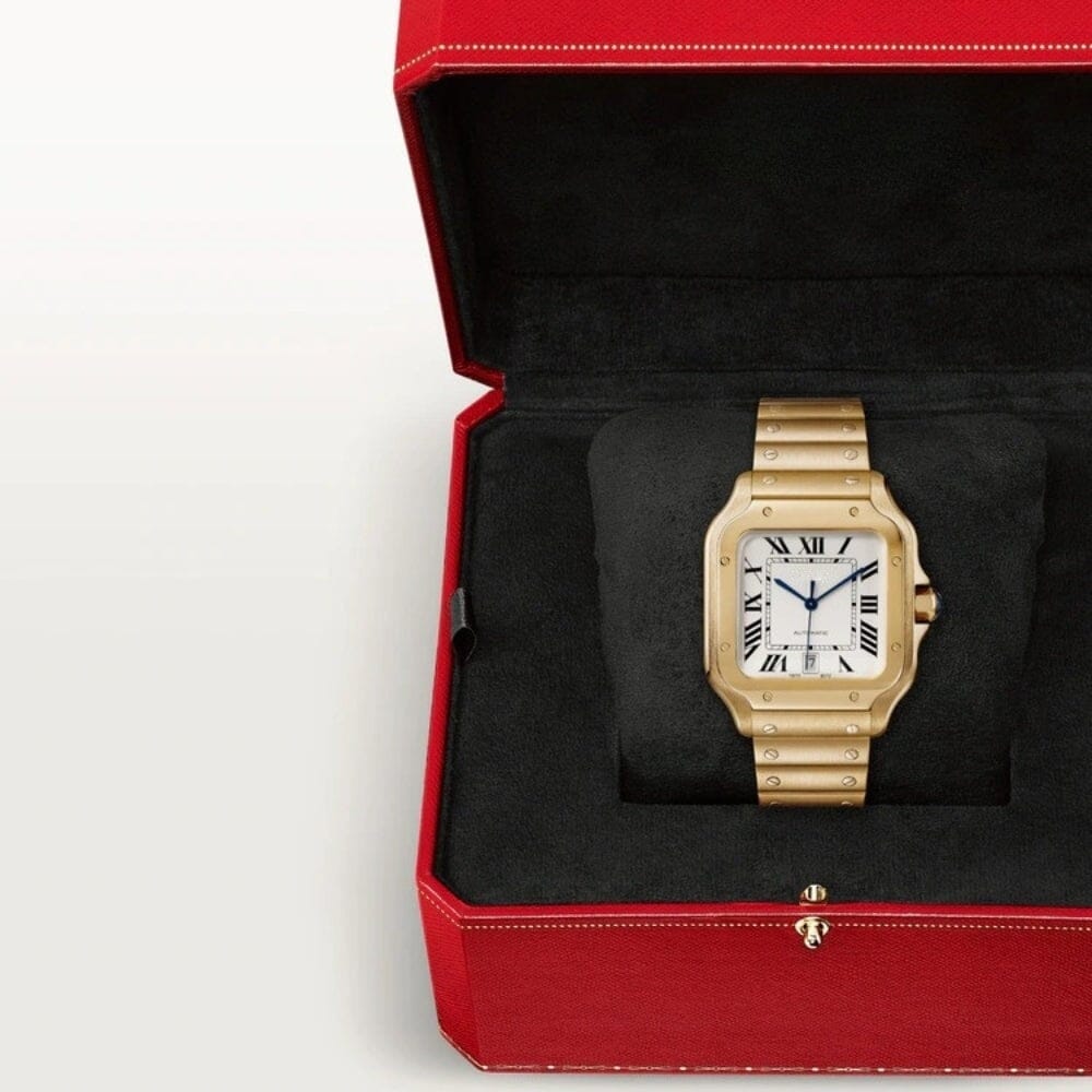 Santos Gold Herrenuhr Vahler 