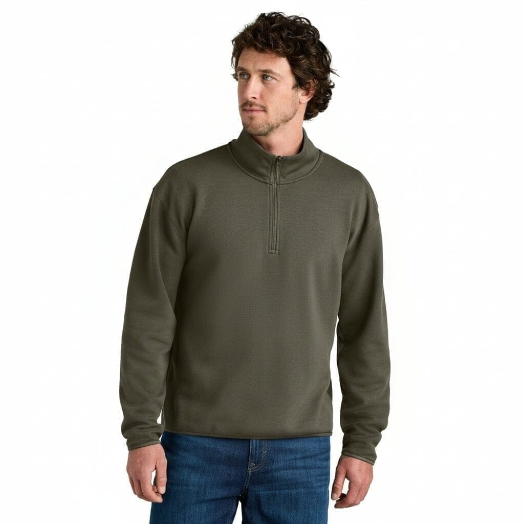 Sleeve Logo Pullover Hoodie Vahler Neues Taupe-Grün S 