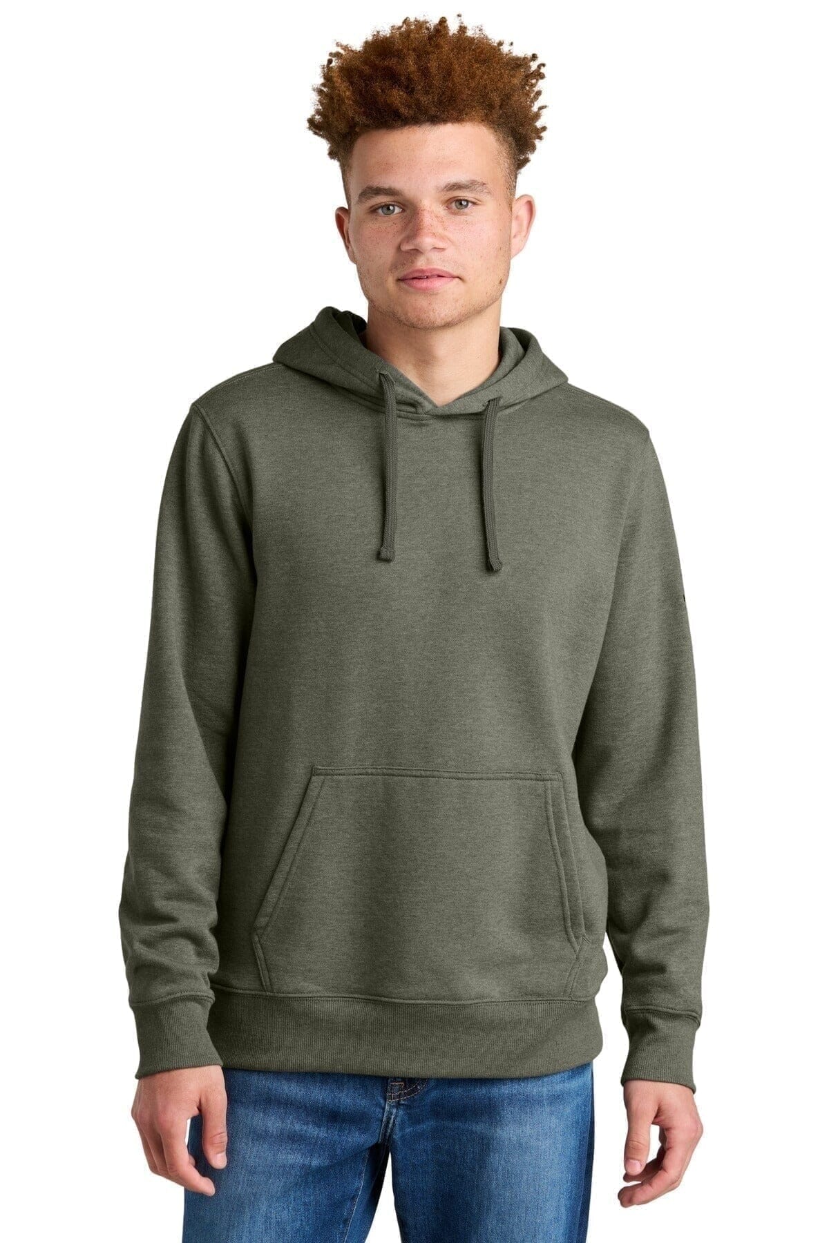 Sleeve Logo Pullover Kapuzenpullover Vahler Neues Taupe-Grün meliert S 