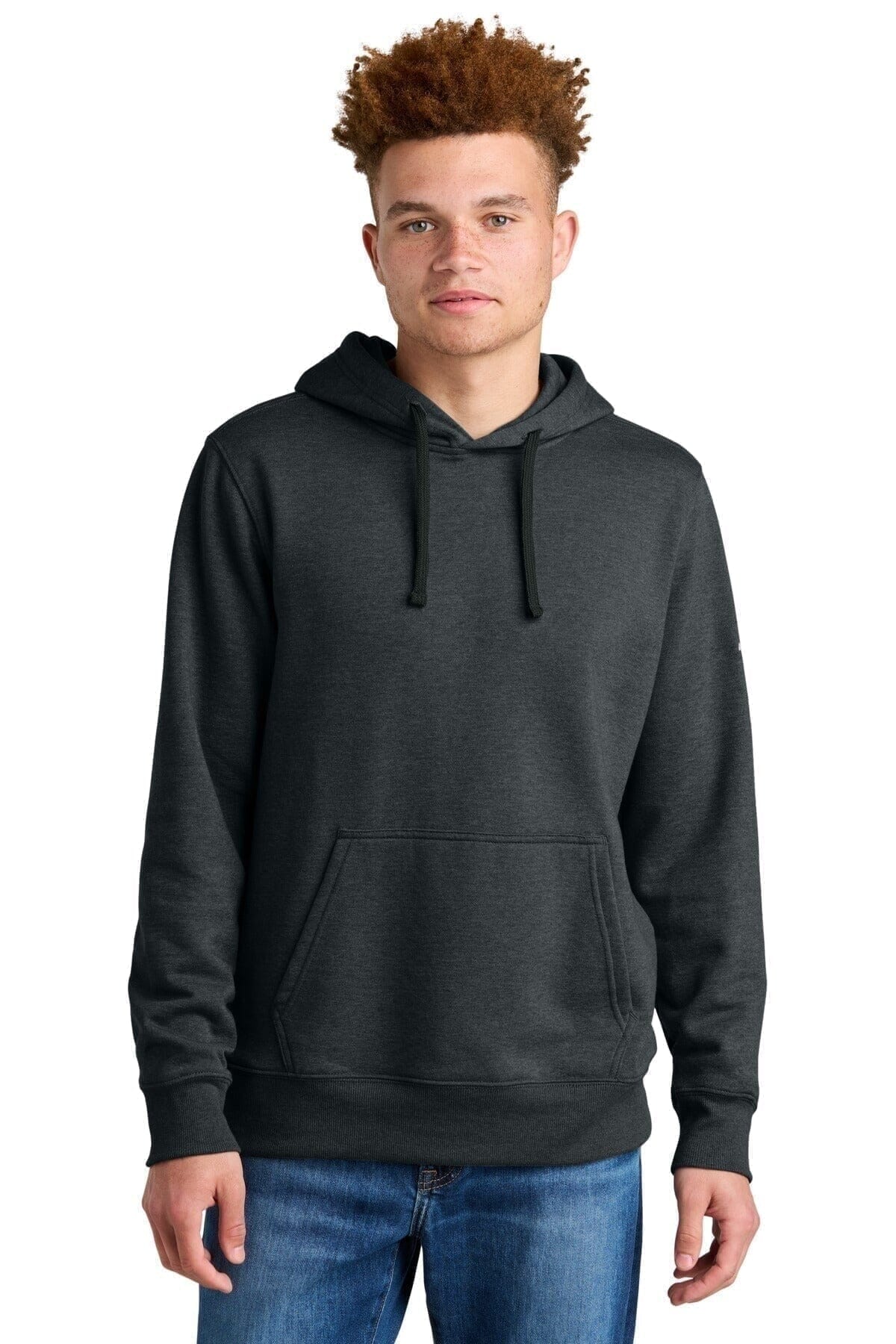 Sleeve Logo Pullover Kapuzenpullover Vahler Schwarz Meliert S 