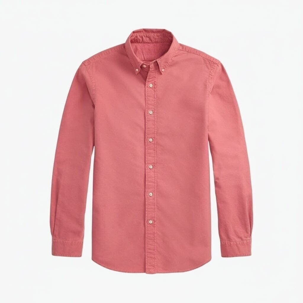 Slim Fit Oxford Hemd - Garment-Dyed Vahler Beere S 