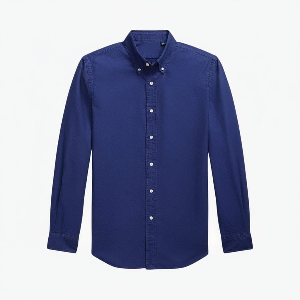 Slim Fit Oxford Hemd - Garment-Dyed Vahler Süßwasser S 