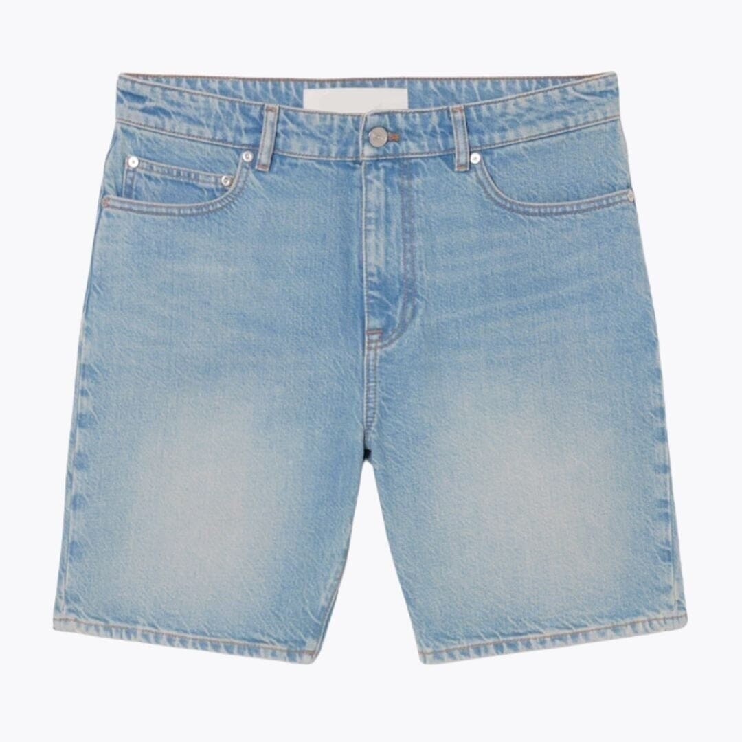 Straight Fit Denim Bermuda Shorts Für Herren Vahler Hellblau S 