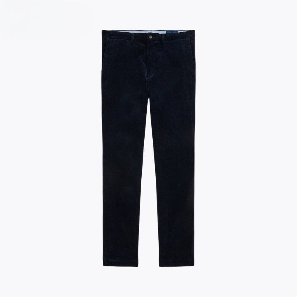 Straight Fit Stretch Cordhose Vahler Marineblau 28 