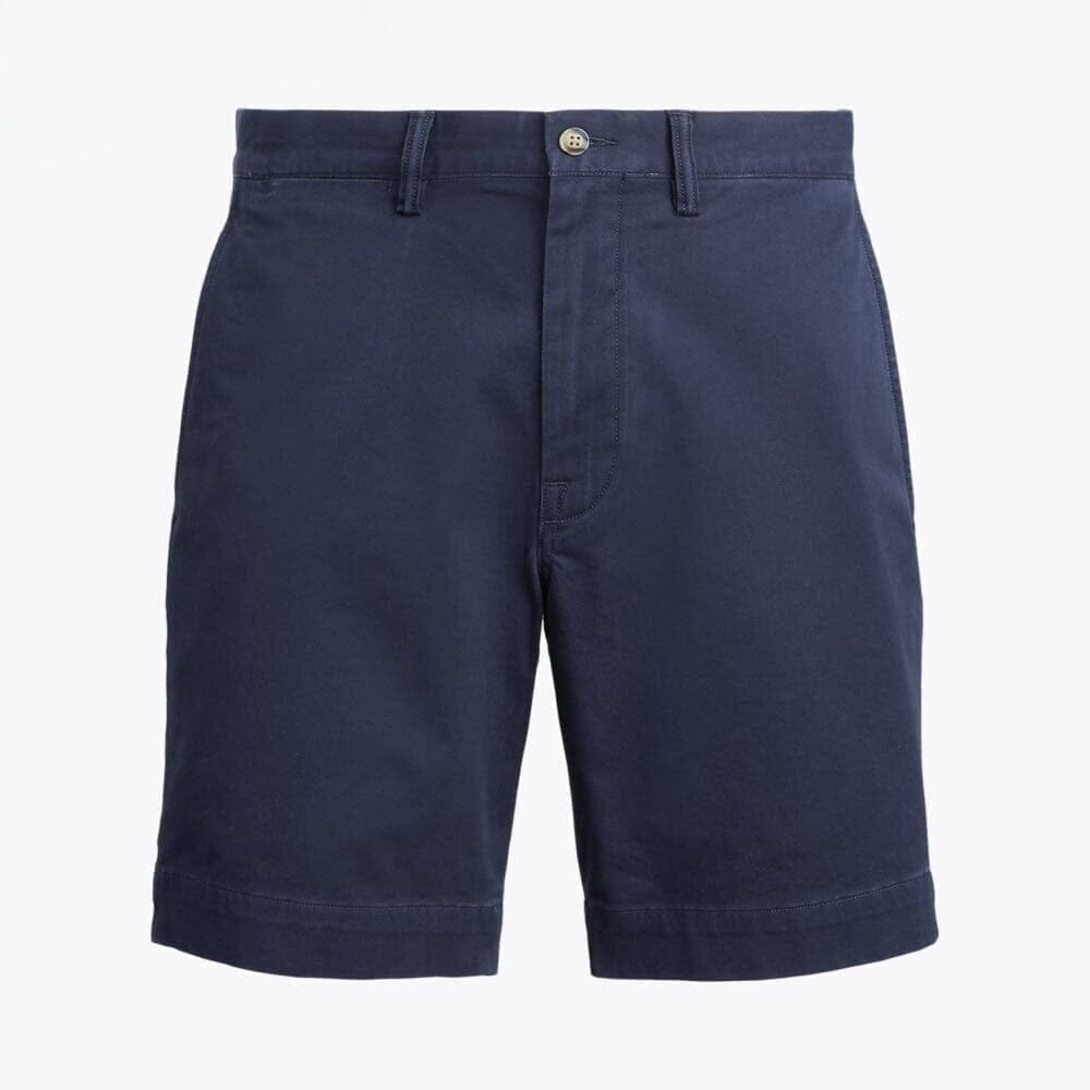 Stretch Chino Shorts Straight Fit Vahler Marineblau 28 