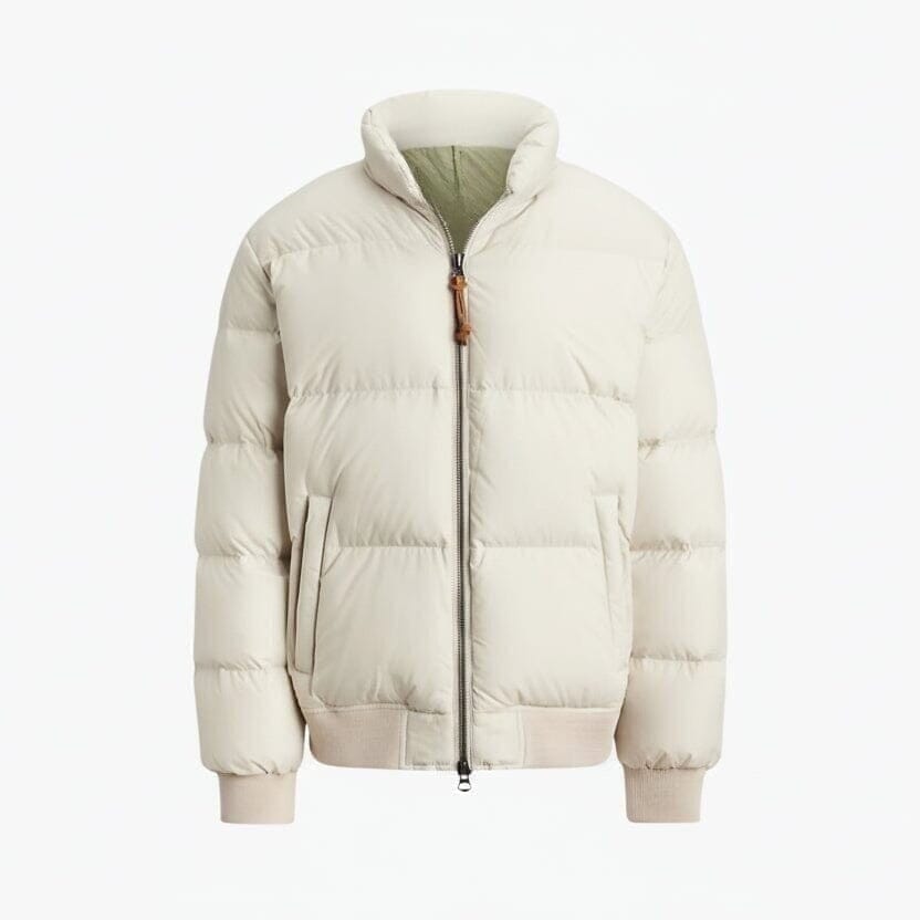 Strukturierte Ripstop Daunenjacke Vahler Khaki Stein S 