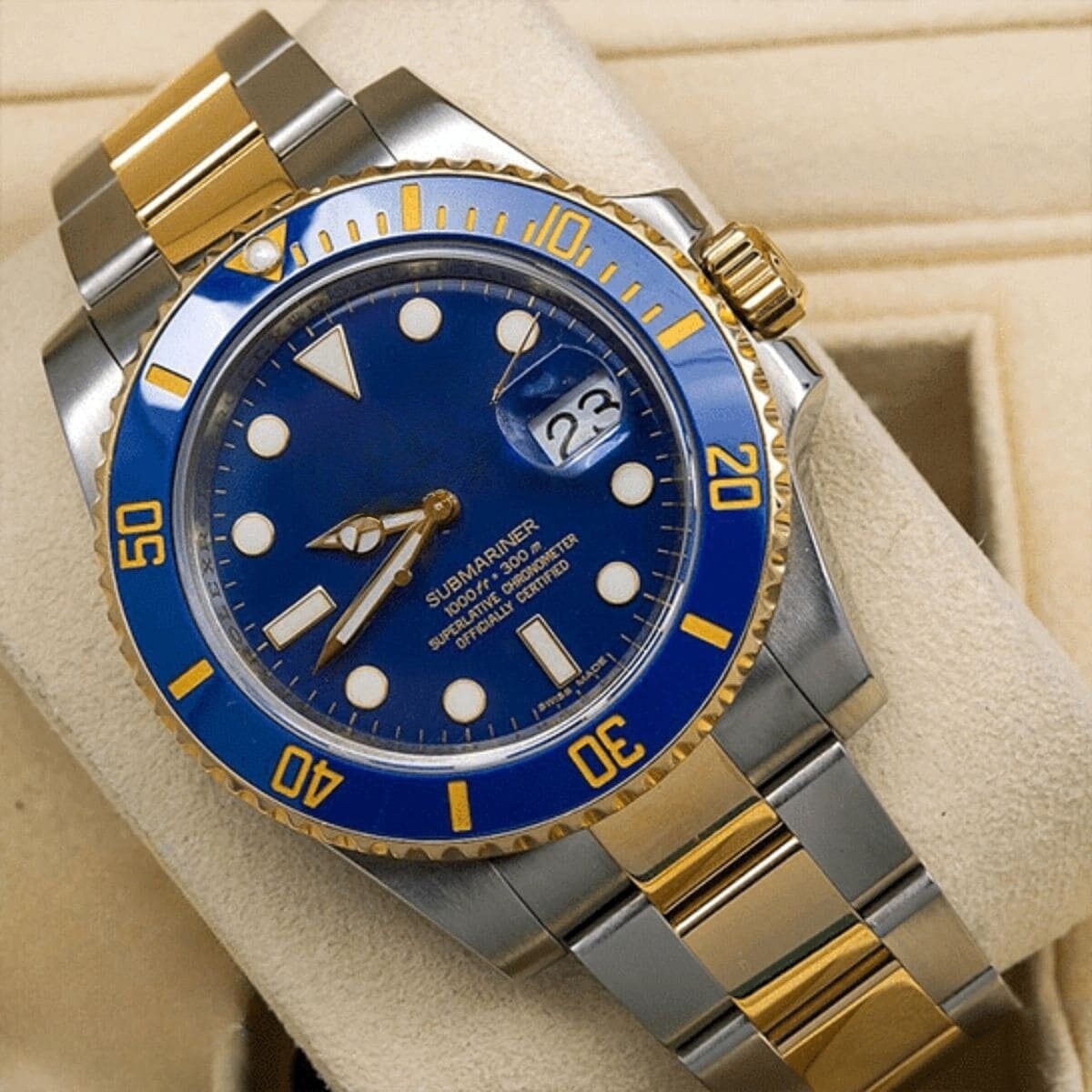 Submariner Date 126613LB "bluesy" Herrenarmbanduhr Vahler 